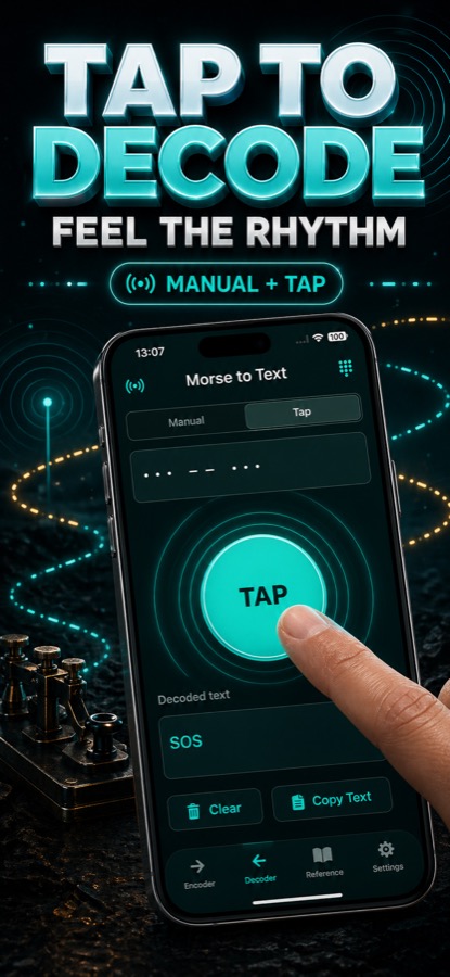 Tap decoder screen